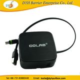 Wall Mounted/3m Glue Mini-USB Single Pull Retractable Cable Reel