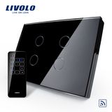 Livolo High Quality Remote Touch Glass Panel Wall Light Switch (VL-C304R-81/82)