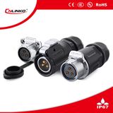 IP67 3pin PBT Materials Industrial Connector Power Plug and Socket