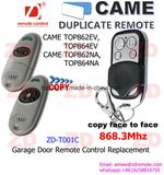 Came Top862EV, Top864EV Garage Door Remote Control Replacement