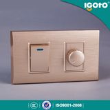 American Standard Golden Frame 1 Dimmer Switch and 1 Gang Wall Switch Use for Home