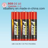 1.5V Farer Super Heavy Duty Dry Battery (R6 AA, Um-3)