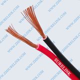 Transparent and PVC Insulation Red & Black Cable