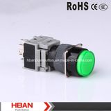 3no3nc Plastic Pushbutton Switch with LED