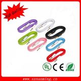 DC3.5mm Male Audio and Video Colourful Flat Cable