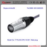 UL Apporved IP65 Cat 5 Waterproof RJ45 Connector with Dust Cap for LED