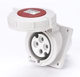 32A 3P+PE IP67 Panel mounted socket(Angle) (MN3442)