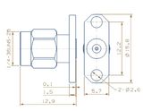 SMA-Kfd 2 Hole Flange Female Connector 03