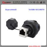 Cat5e Standard RJ45 Panel Mounting Connector with Sealing Gasket
