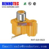 Colored RCA Panel Mount Female RCA Socket