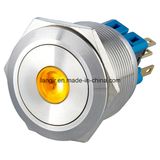 25mm Momentary 1no1nc DOT LED Metal Pushbutton Switch (Stainless steel)