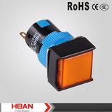 Hbs1-Af-11 16mm Square Momentary Plastic Push Button Switch