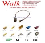 RF Cable Assembly: BNC Female Straight Bulkhead to MMCX Male Right Angle with Rg179 Cable