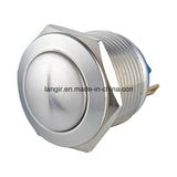 19mm Domed Head Pin Terminal Stainless Steel Anti-Vandal Push Button Switch