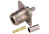 N Female Straight Crimp Type for Rg8 with Flange