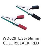 Black and Red 12V Rubber Alligator Clip
