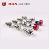 19mm Stainless Steel Waterproof Illuminated Momentary Push Button Switch