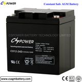 12V Sealed Rechargeable Lead Acid Battery (AGM Battery) 24ah
