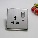 UK Standard 1 Gang Switched Socket 13A Functional with Neon