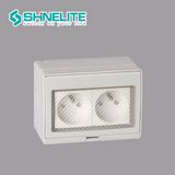 IP55 Outdoor Waterproof Socket Double France Socket