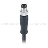 M8 4pin Male Straight Cable Connector Waterproof Connector