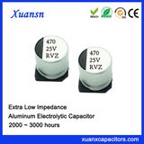 470UF 25V Chip Ultra Low Impedance Aluminum Electrolytic Capacitor
