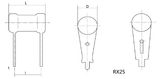 Rx25 Type Coating Wire Wound Resistor/High Power Resistor (RX25)