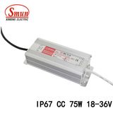 75W 2A 18-36VDC IP67 Constant Current LED Driver Power Supply