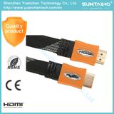 High Quality 2.0V Am/Am Flat Nylon HDMI Cable for HDTV