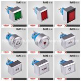 Hban Rectangular Momentary Latching Start-Stop Plastic Push Button Switch