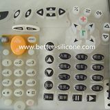 Custom Silicone Rubber Keyboard with Epoxy Surface Treatment