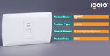 One Gang Data Socket Computer Socket