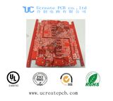 Red Solder Mask PCB Circuit Board with 8 Layer