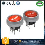 10mm Momentary Blue LED Tact Switch, 6pin Power Control Tact Switch with LED
