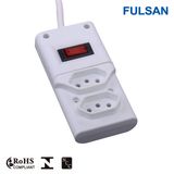 3m 2 Way Extension Power Socket with Switch