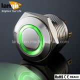 Ring Illuminated Anti-Vandal Short Body Push Button Switches, LED Push Button Switch