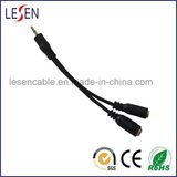 Stereo Audio Cable, 3.5mm Stereo Male Plug to 2 X 3.5mm Stereo Female Plugs