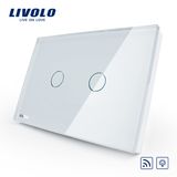 Livolo Au/Us Standard 2 Gang RF Remote Dimmer Switch Vl-C302dr-81/82