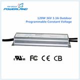 120W 36V Outdoor Programmable Constant Voltage Waterproof LED Driver