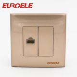 European Model 86*86mm Electric Tel Socket