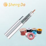 PVC Digital 75 Ohm Coaxial Drop Cable with Messenger
