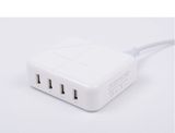 30W Rapid 4 Port USB Hub Charger Desktop Portable Charger