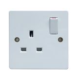 Bakelite 1 Gang 13A 3 Flat Pins Electrical Switched Socket