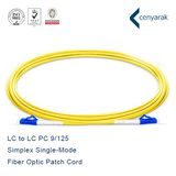 LC-LC PVC Jacket Simplex Single-Mode Fiber Optic Patch Cord