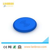 Mini Portable Rubber Wireless Charging Dock with LED Light Wireless Charger Pad