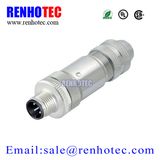12mm Screw Terminal M12 3pin Metal Plug Assembly Type for Wires