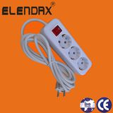 3-Way/2 Pin Extension Socket/Group Socket (E8003ES)