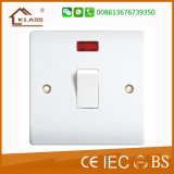 Single Control 20A Switch with Neon with White Color