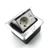 Hgd-1flu-EU European Standard Sockets Stainless Steel Pop up Floor Socket