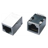 Metal Shielded Right Angle SMD RJ45 Connector with Magnetics